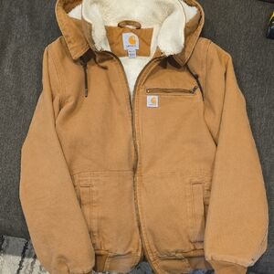 Carhartt Tan Sherpa-Lined Jacket